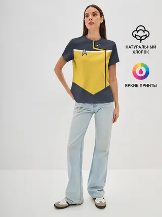 Женская базовая футболка / Звездный костюм № 2