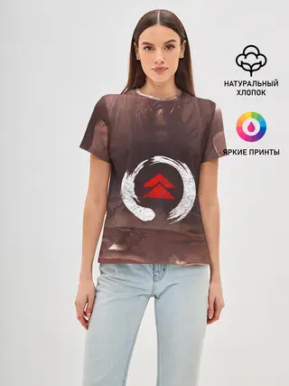 Женская базовая футболка / Demon Tsushima | Демон