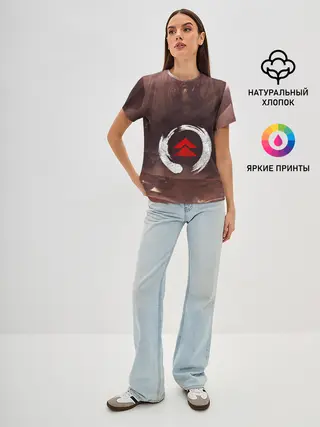 Женская базовая футболка / Demon Tsushima | Демон