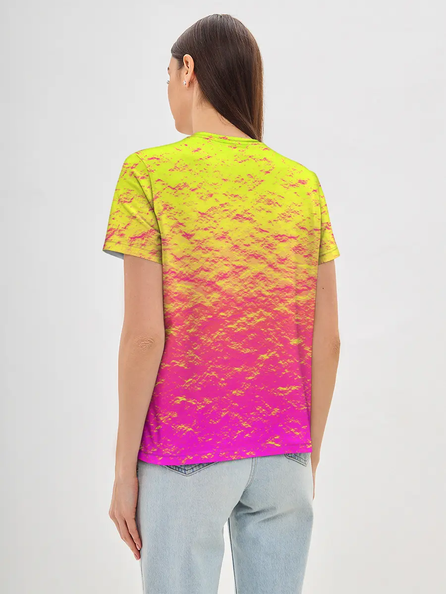 Женская базовая футболка / Яркий закат