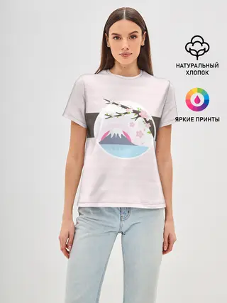 Женская базовая футболка / Сакура | Sakura