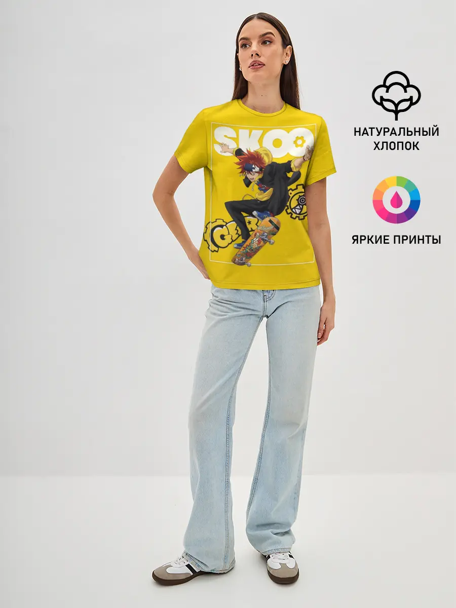 Женская базовая футболка / SK8 the Infinity, Реки Кян