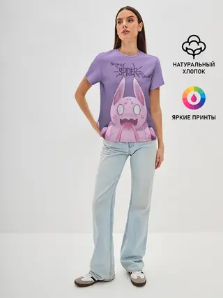 Женская базовая футболка / аниме Да, я паук, и что?