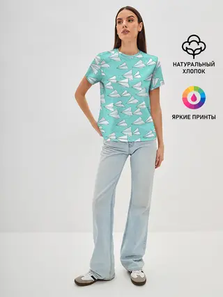 Женская базовая футболка / Paper Airlines