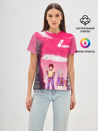 Женская базовая футболка / Шахматы аниме