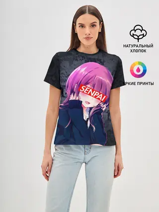Женская базовая футболка / Anime