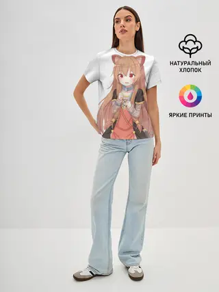 Женская базовая футболка / Raphtalia