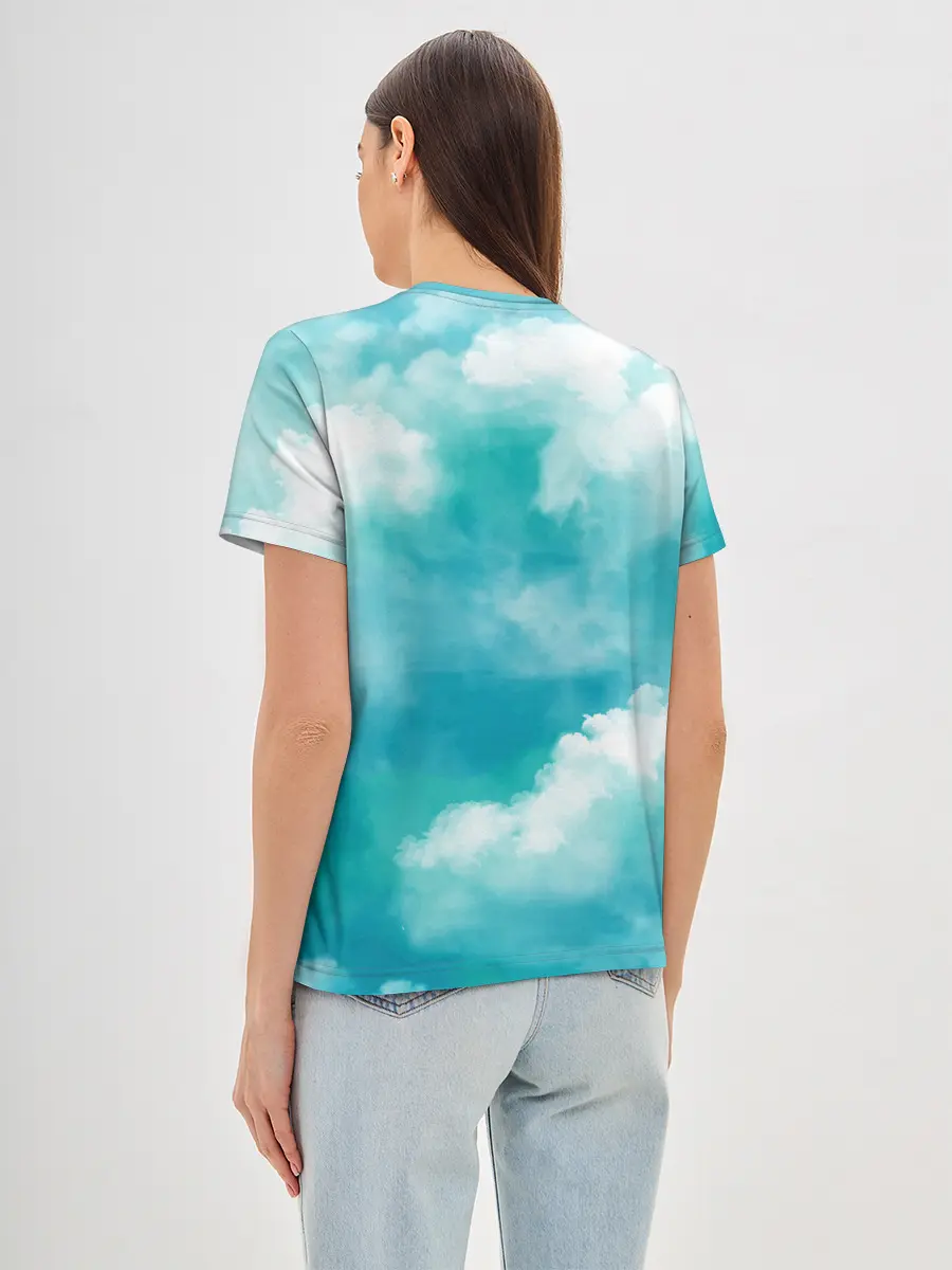 Женская базовая футболка / Голубое Небо | Blue Sky
