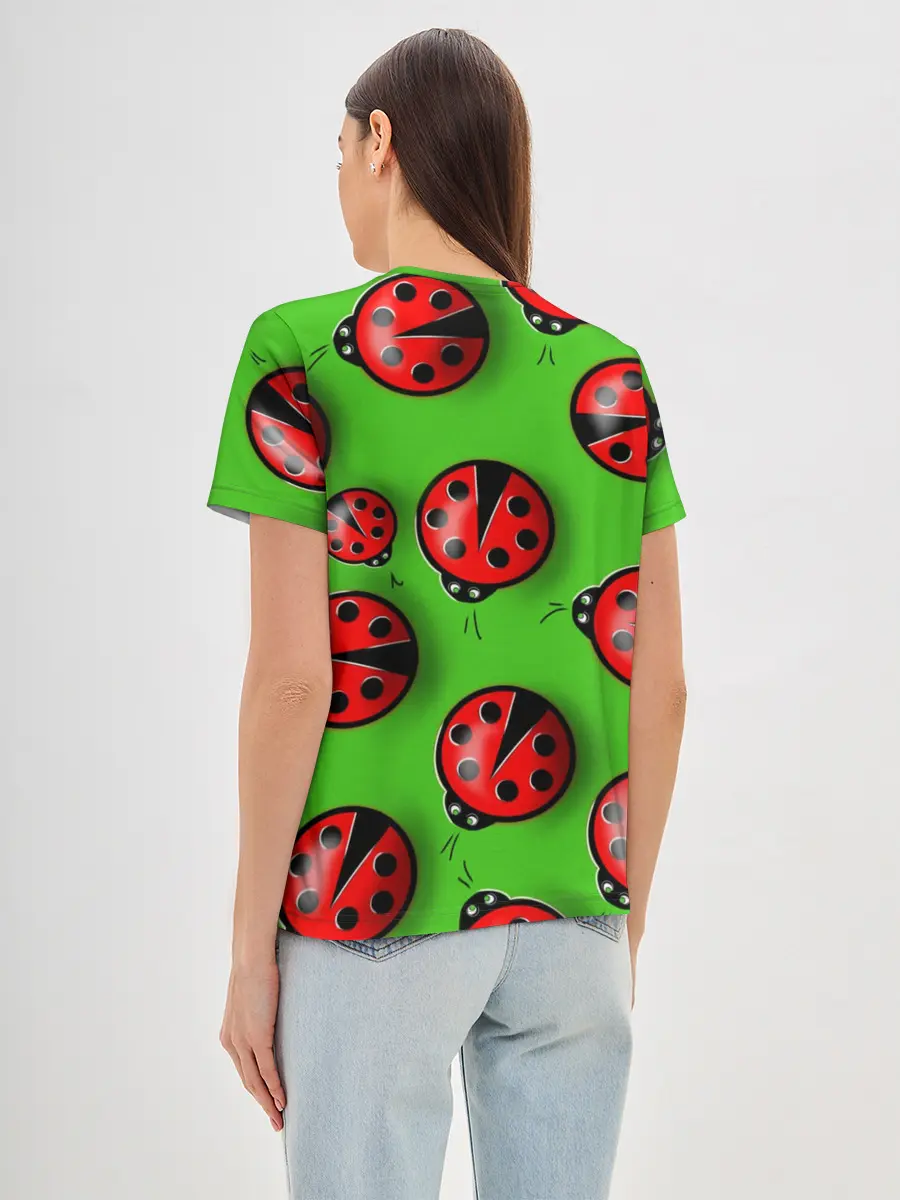 Женская базовая футболка / Божьи коровки