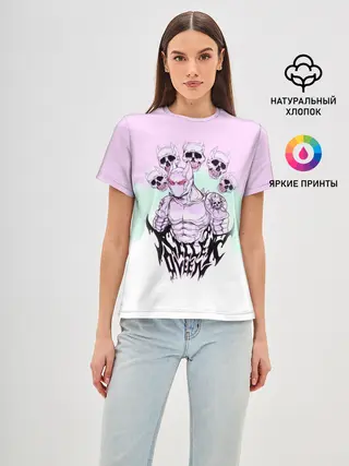 Женская базовая футболка / KILLER QUEEN 5 черепов