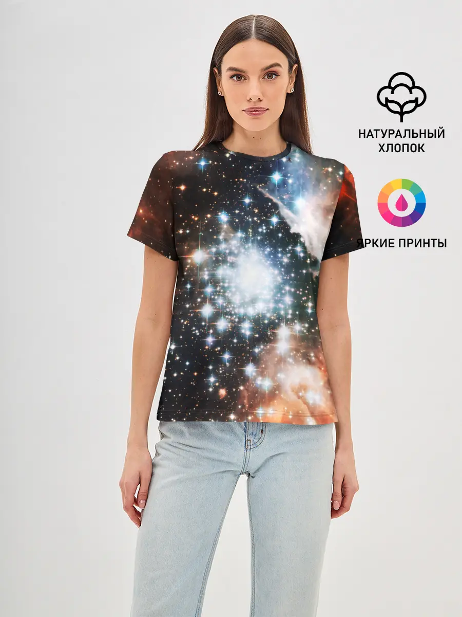 Женская базовая футболка / COSMO STAR