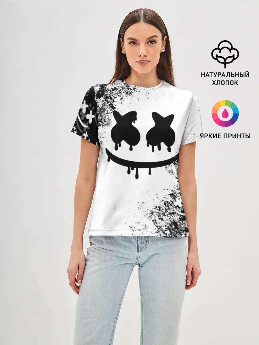 Женская базовая футболка / Marshmello