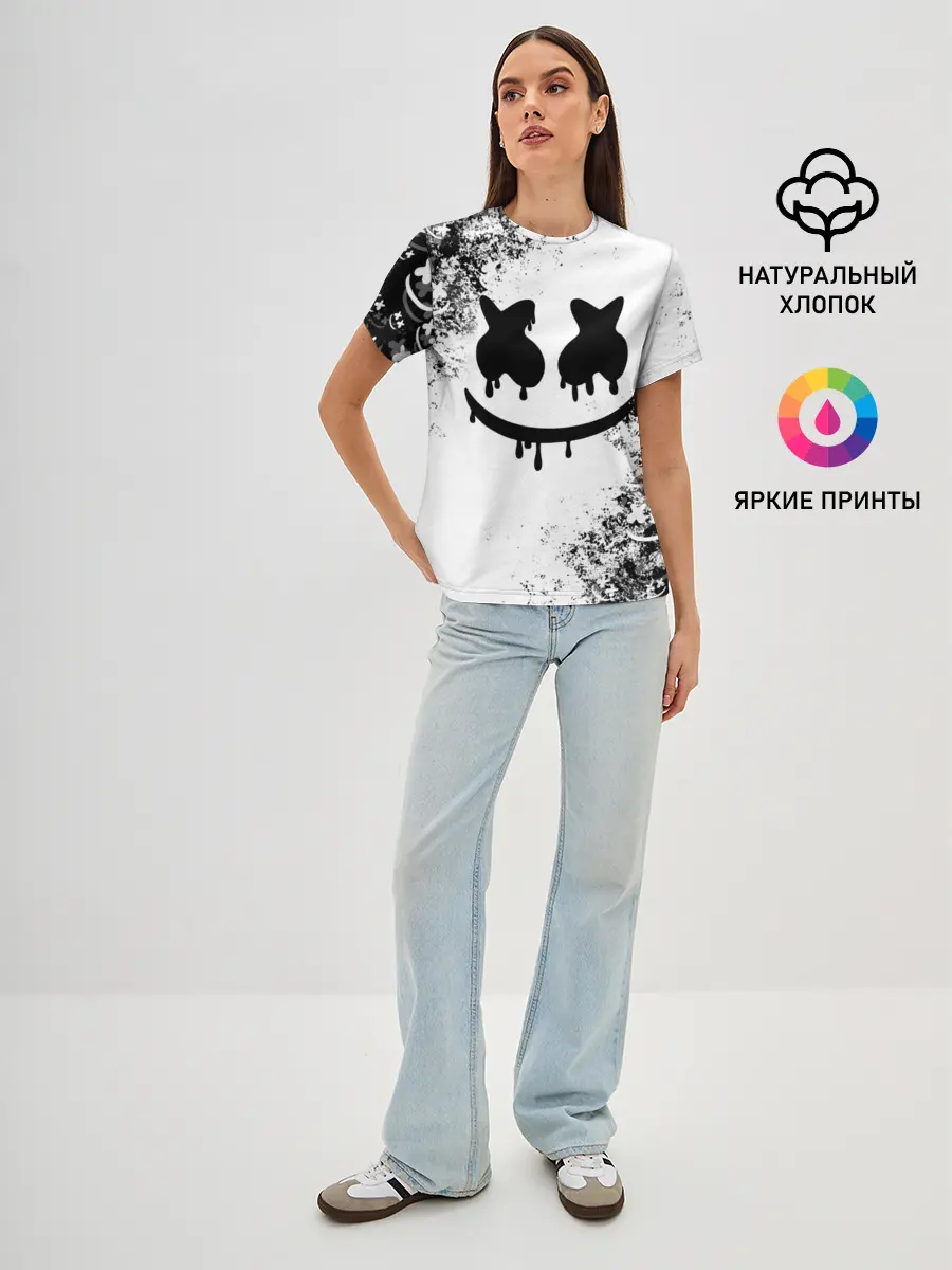 Женская базовая футболка / Marshmello