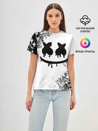 Женская базовая футболка / Marshmello