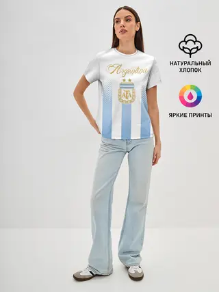 Женская базовая футболка / Сборная Аргентины