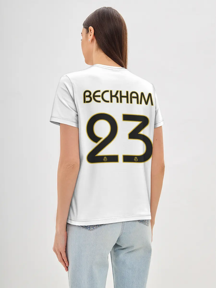 Женская базовая футболка / Бекхэм Реал Ретро