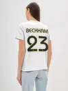 Женская базовая футболка / Бекхэм Реал Ретро