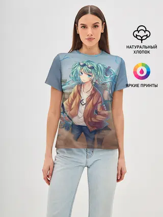 Женская базовая футболка / Suna Miku