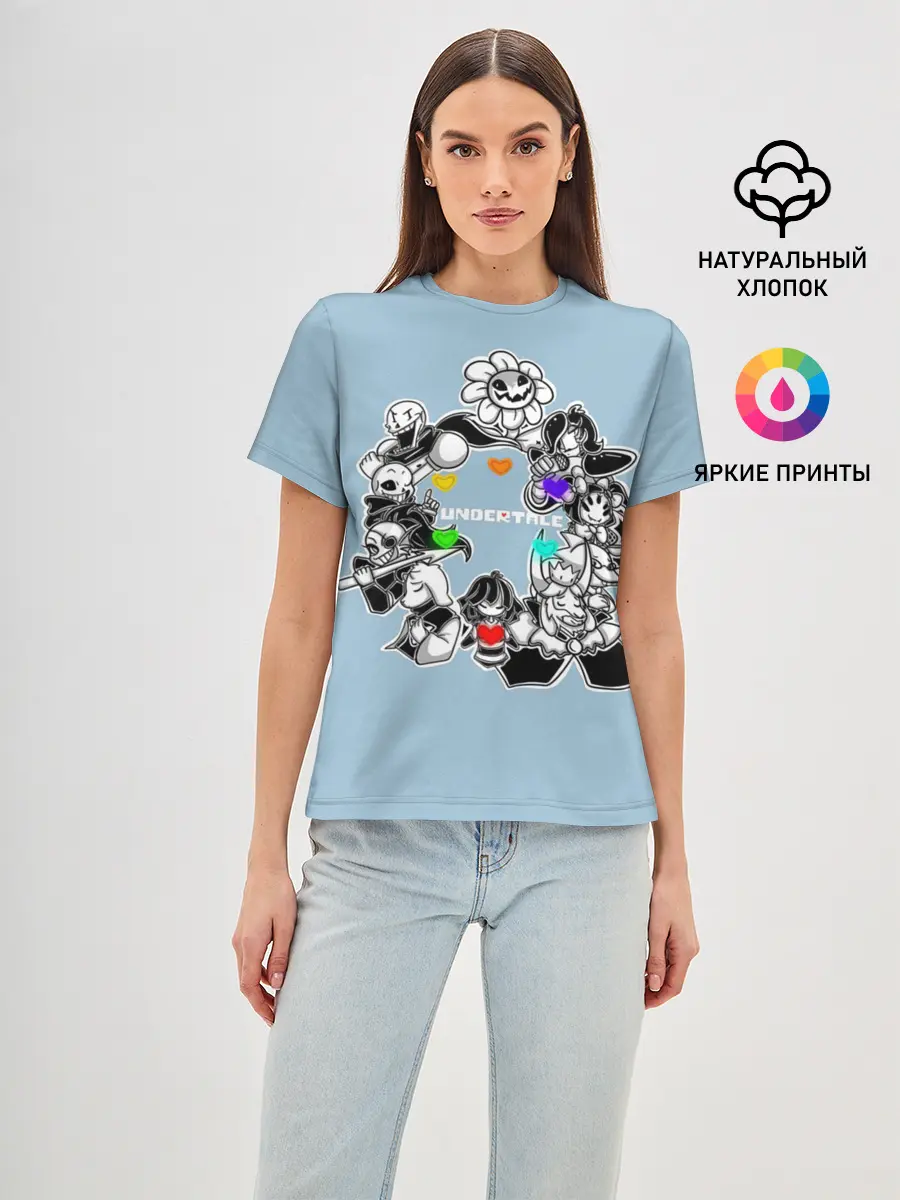 Женская базовая футболка / Undertale