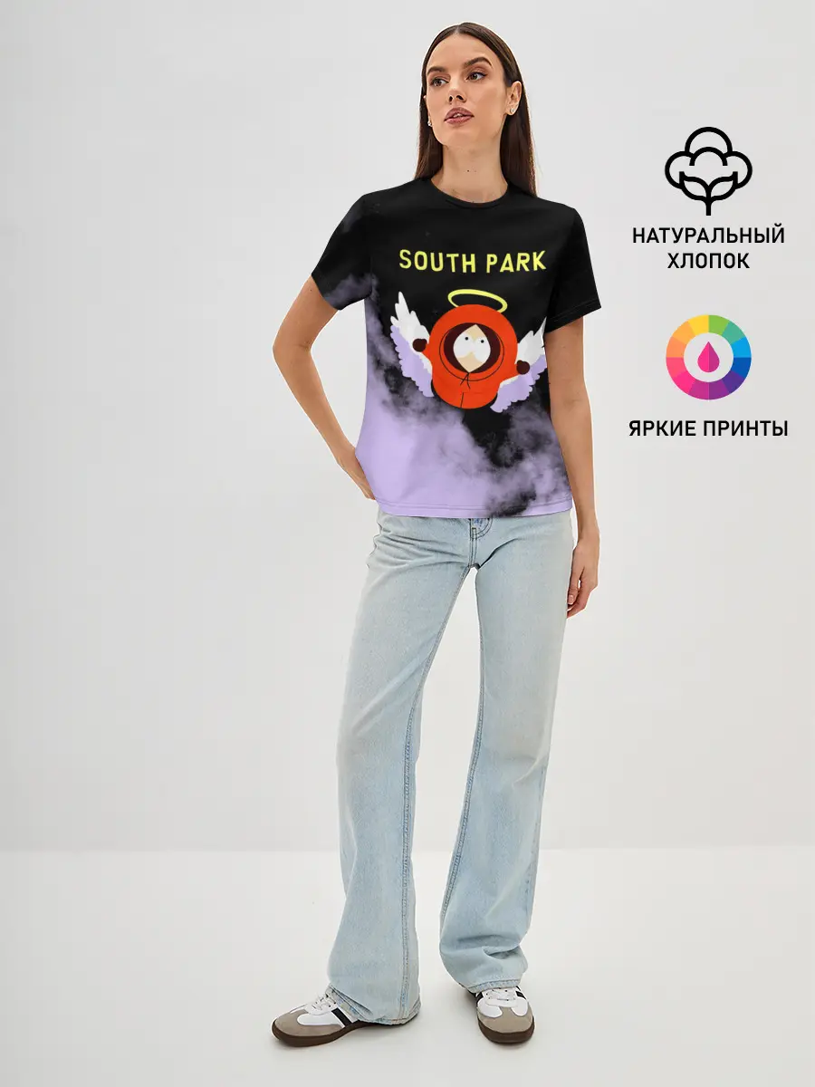 Женская базовая футболка / Кенни реально умер | Южный парк