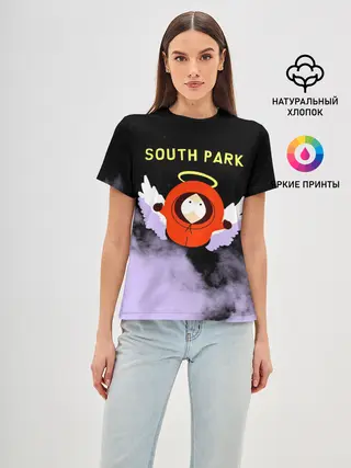 Женская базовая футболка / Кенни реально умер | Южный парк