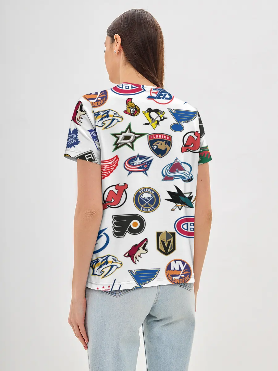 Женская базовая футболка / NHL PATTERN
