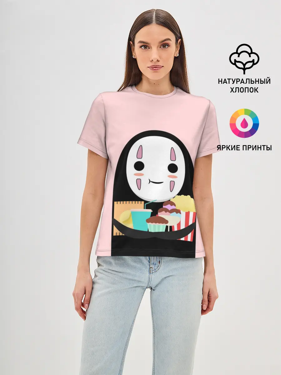 Женская базовая футболка / Каонаси со вкусняшками