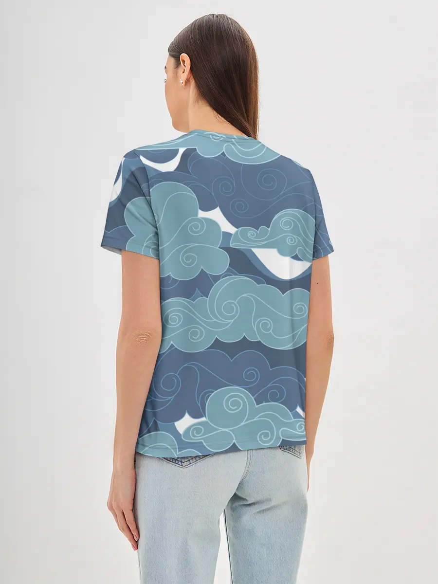 Женская базовая футболка / Небо над Китаем