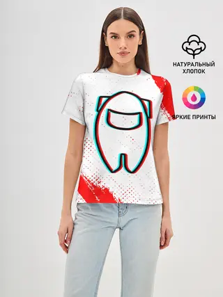 Женская базовая футболка / AMONG US / АМОНГ АС