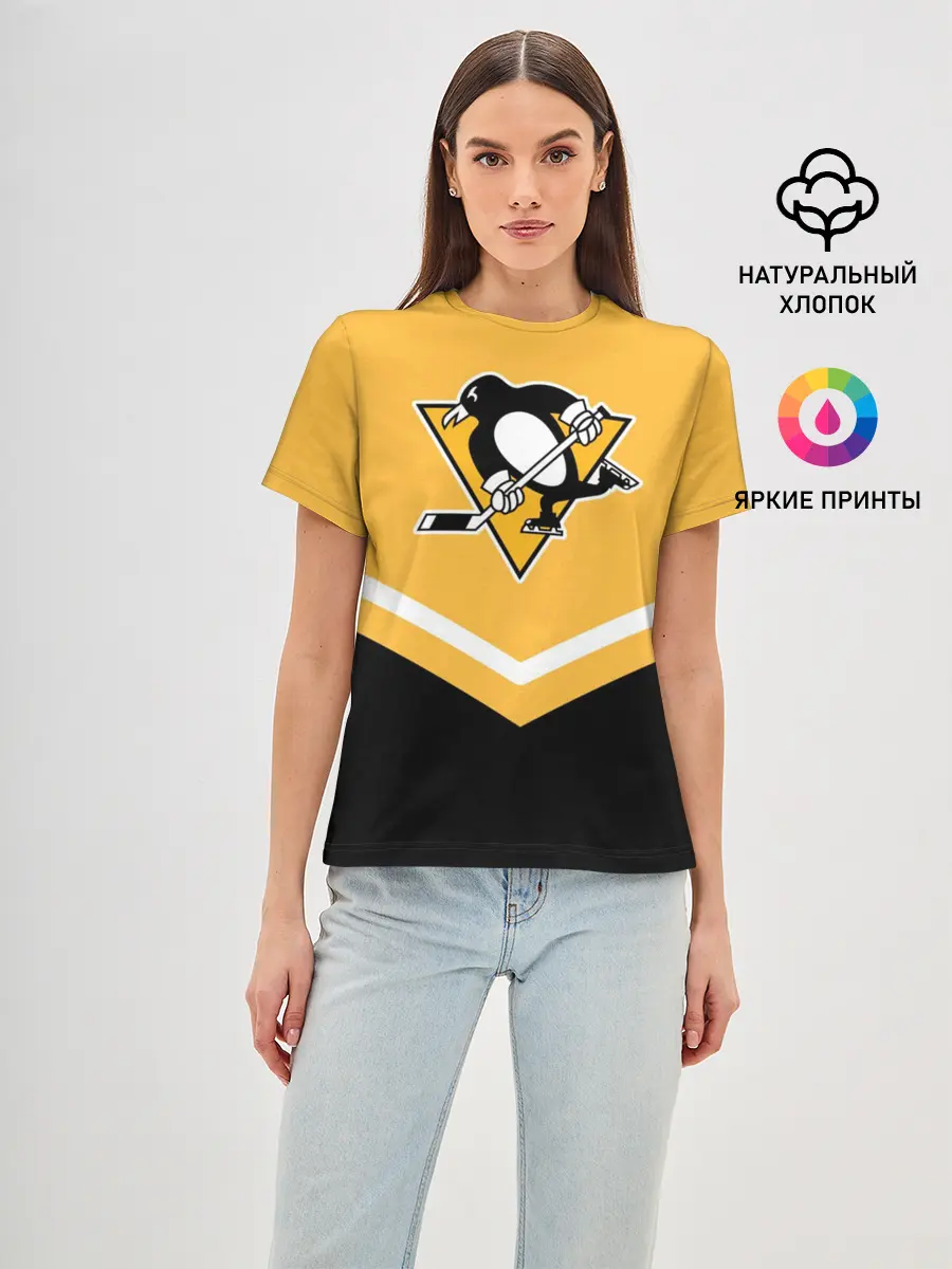 Женская базовая футболка / Pittsburgh Penguins
