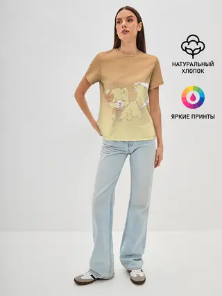 Женская базовая футболка / милашный зверек