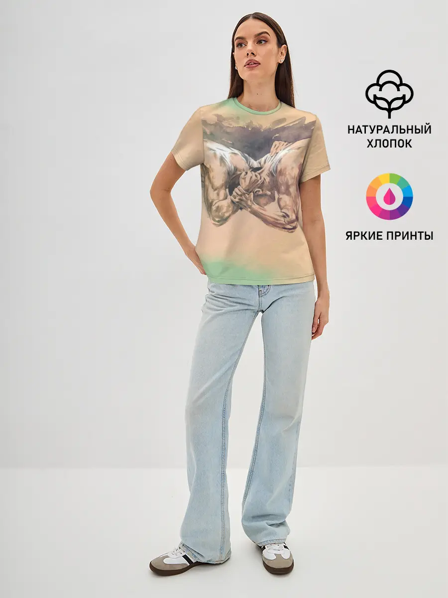 Женская базовая футболка / Борьба