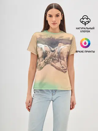 Женская базовая футболка / Борьба