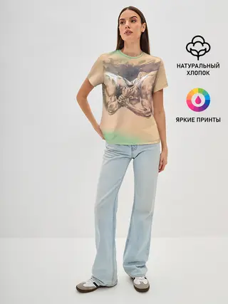 Женская базовая футболка / Борьба