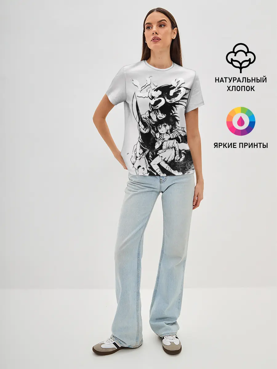 Женская базовая футболка / Хяккимару и Дороро