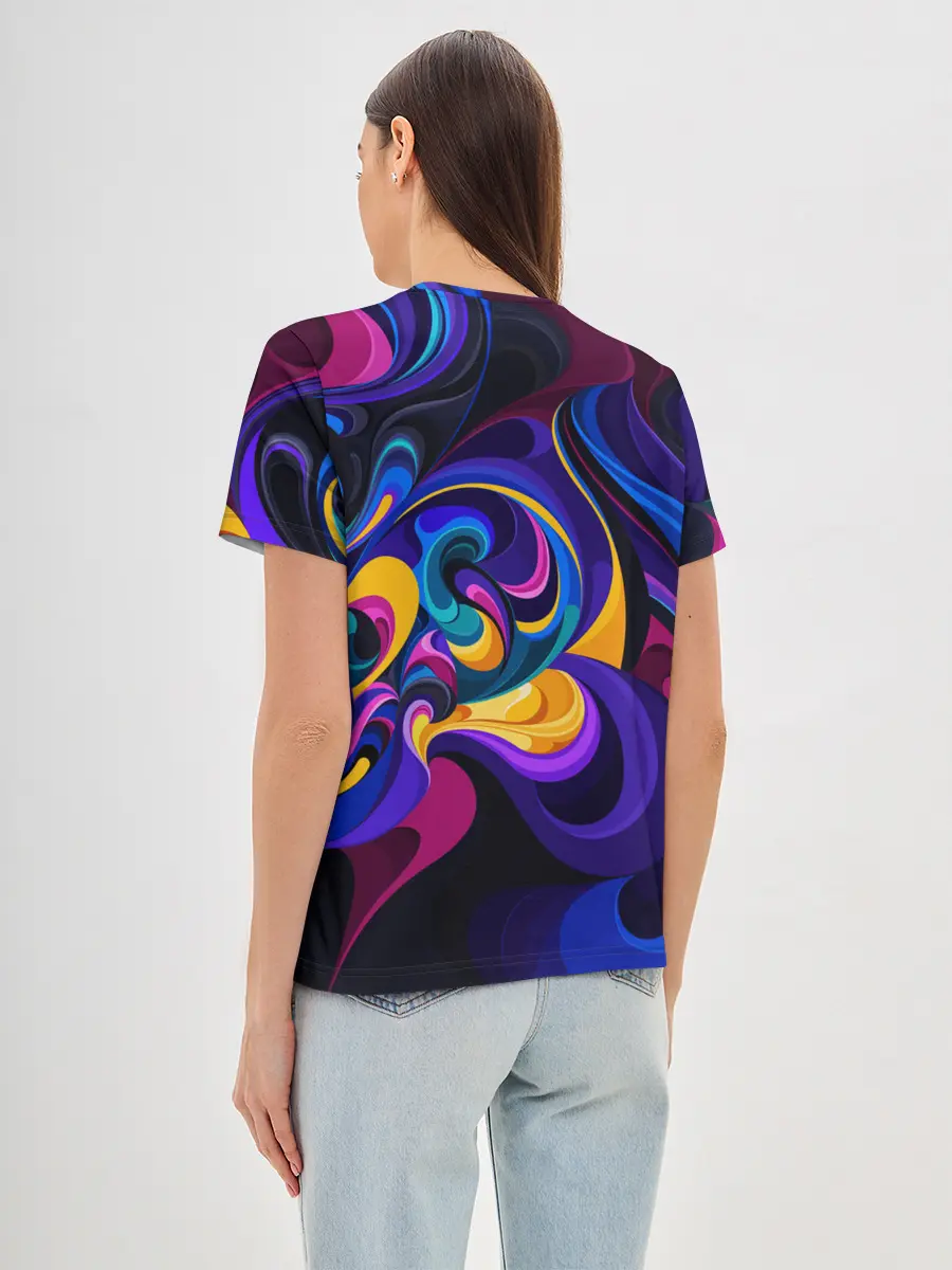 Женская базовая футболка / ABSTRACT COLOR