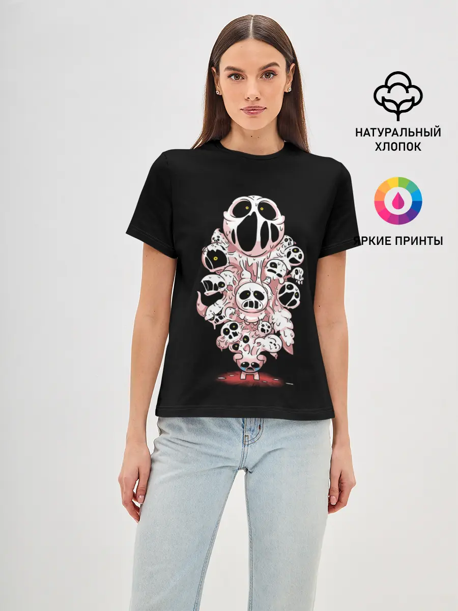 Женская базовая футболка / В голове Айзека