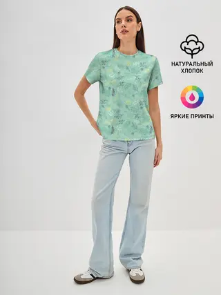 Женская базовая футболка / Гербарий