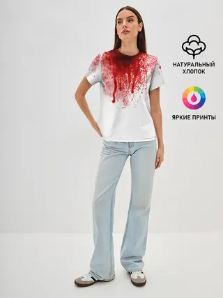 Женская базовая футболка / Кровь