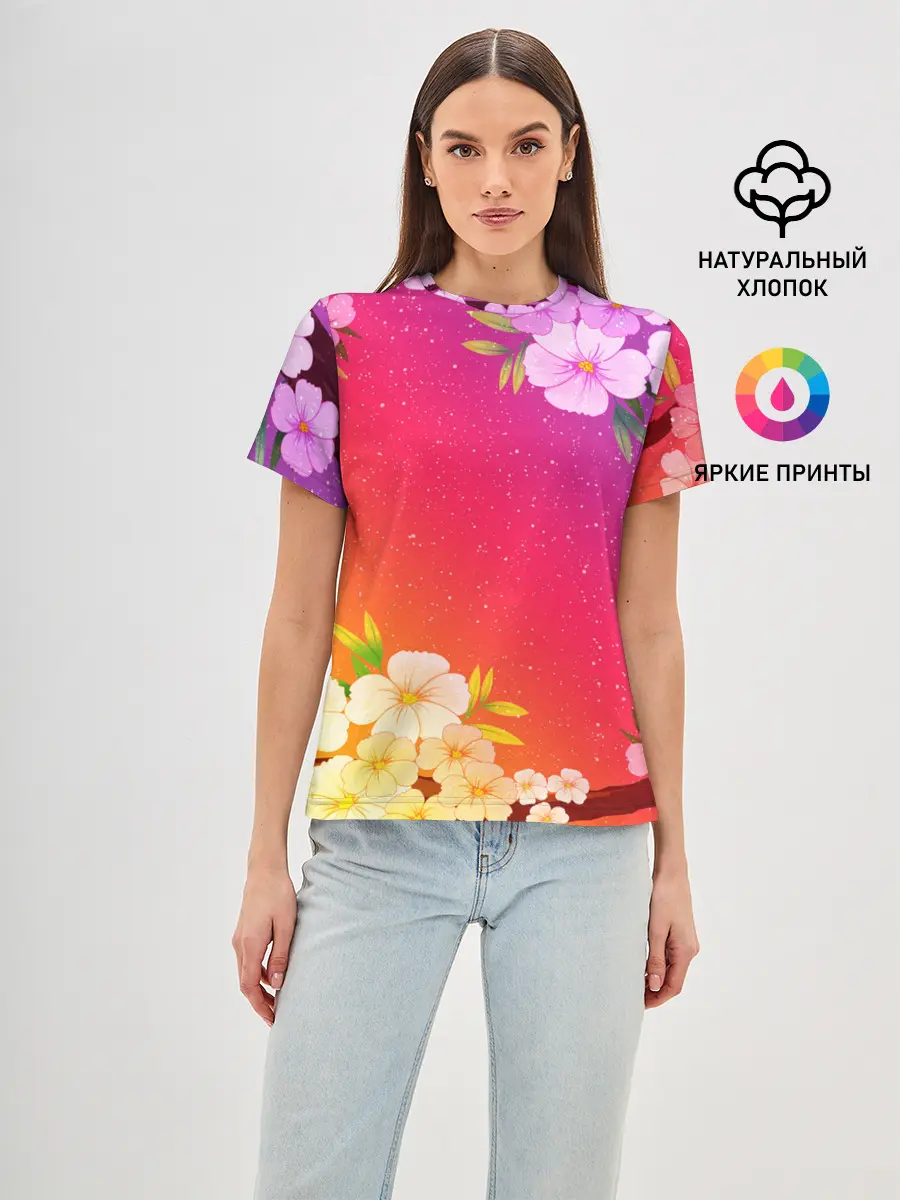 Женская базовая футболка / САКУРА | SAKURA