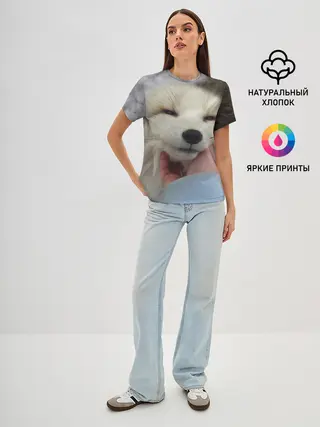 Женская базовая футболка / Лисенок