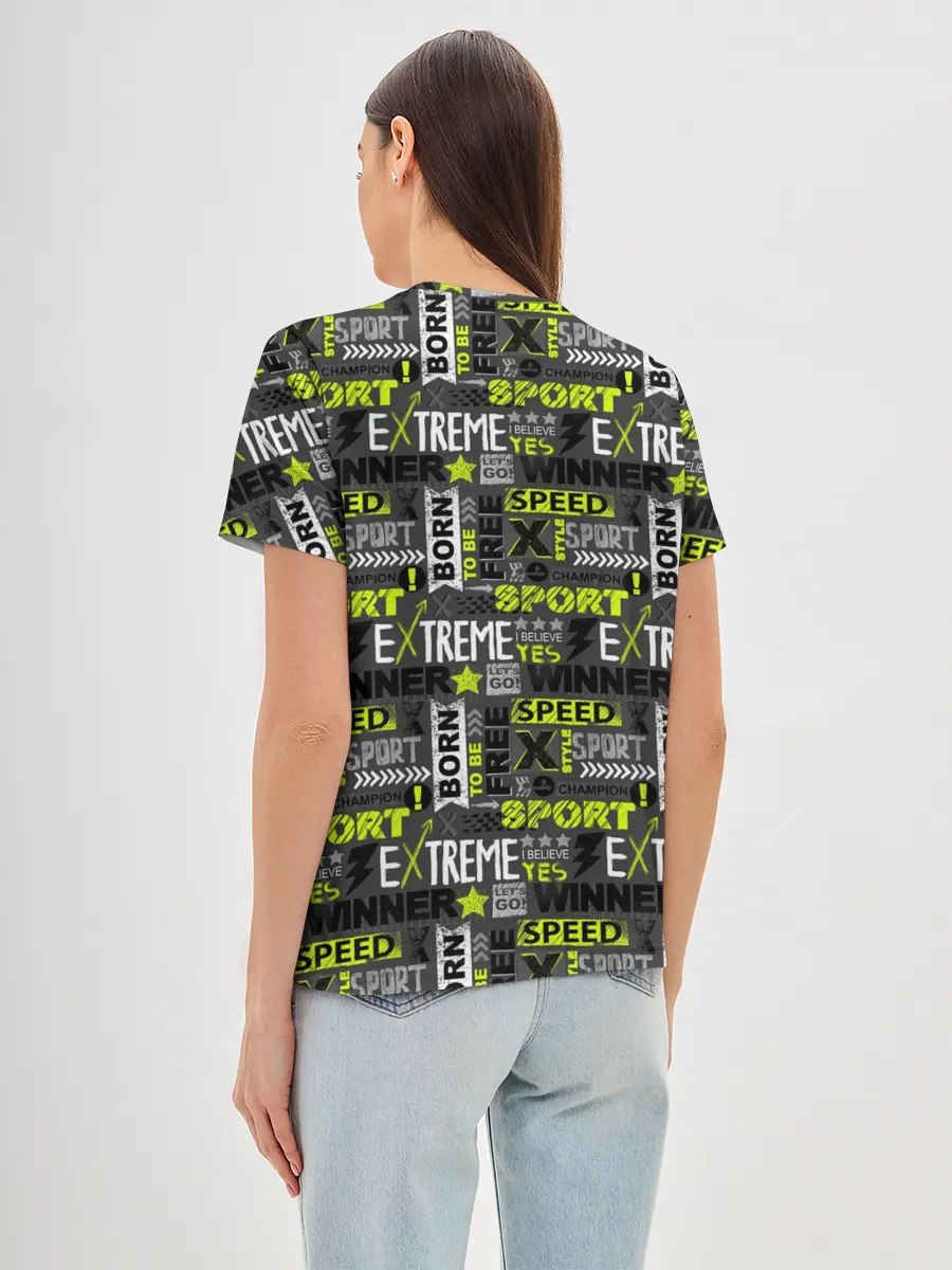 Женская базовая футболка / Экстремальный Спорт