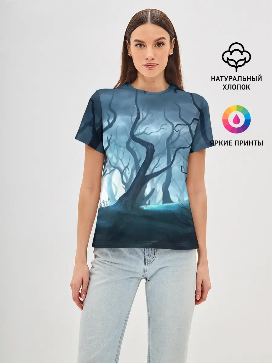 Женская базовая футболка / ДРЕМУЧИЙ ЛЕС