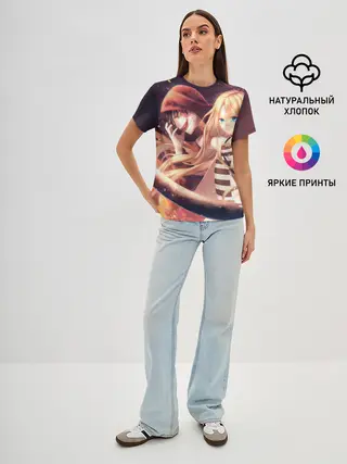 Женская базовая футболка / Satsuriku no Tenshi