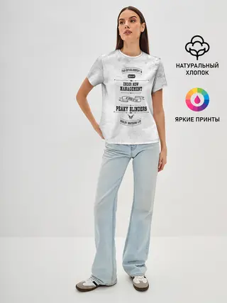 Женская базовая футболка / Острые козырьки