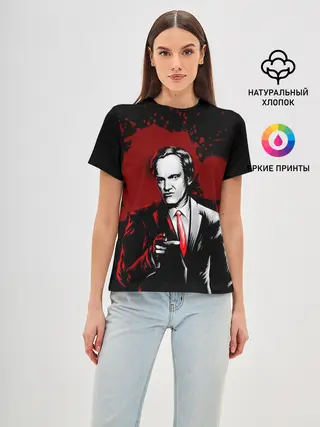 Женская базовая футболка / Quentin Tarantino