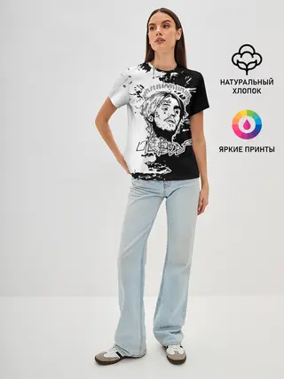 Женская базовая футболка / Lil Peep