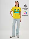 Женская базовая футболка / Geometry Dash Smile