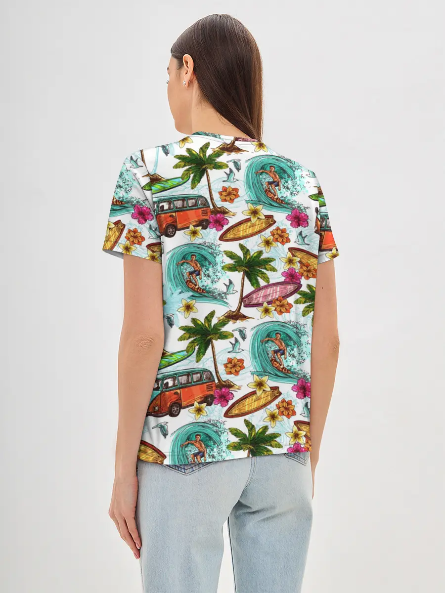 Женская базовая футболка / Летнее Настроение