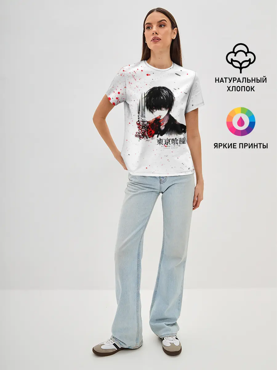 Женская базовая футболка / Токийский гуль